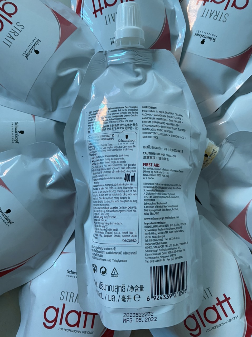 Kem Duỗi Tóc Strait Glatt SChwarzkopf 400gr