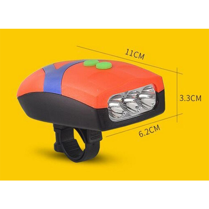 Đèn led chiếu sáng cho xe đạp kiêm còi