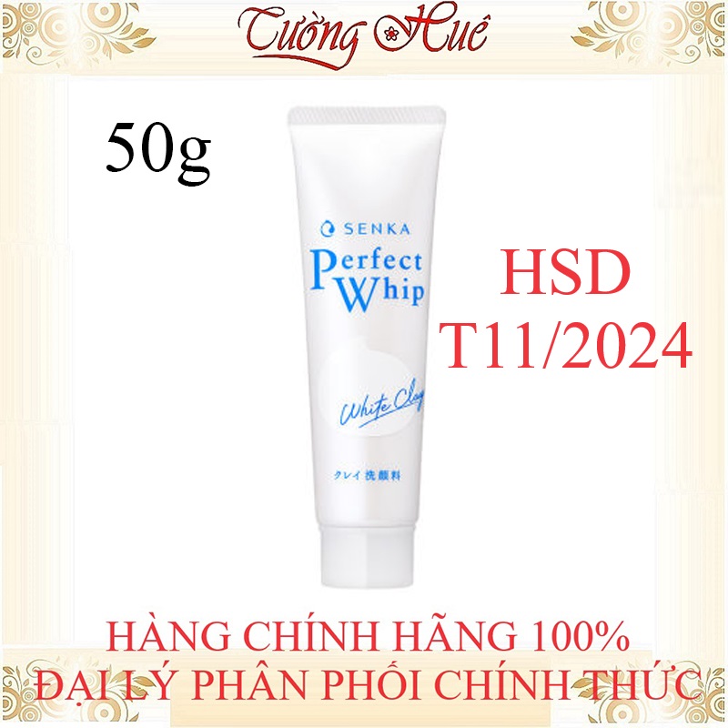 Sữa rửa mặt đất sét trắng senka perfect white clay - 120g - trắng.