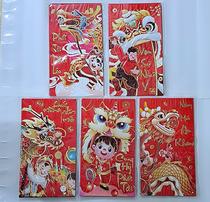 Bao lì xì (6 cái/ 1 xấp)
