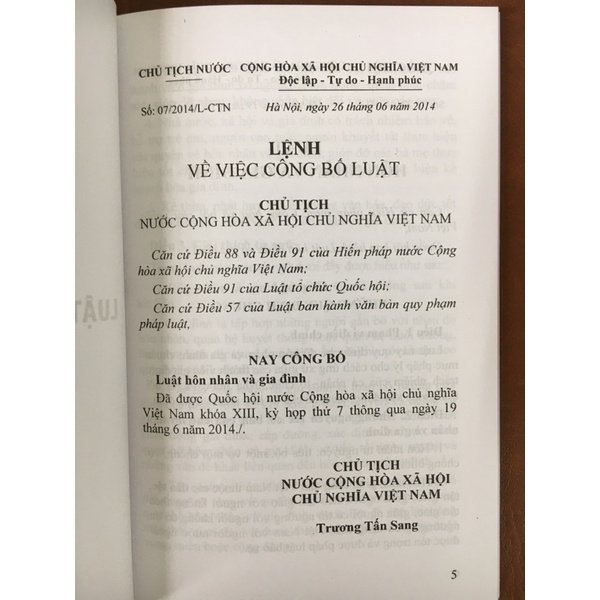 Luật Hôn Nhân Và Gia Đình