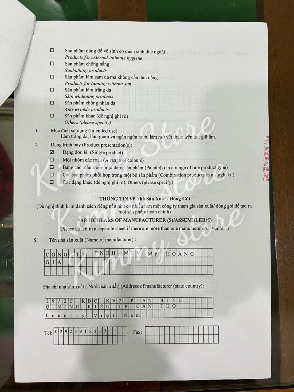 kem tẩy thanh hiền 3g