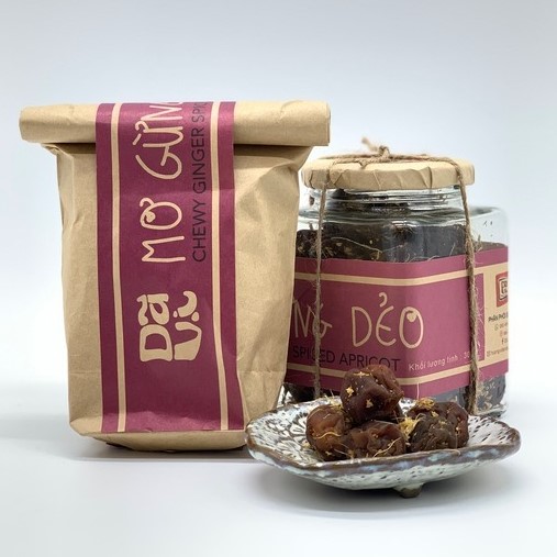 Gói Ô Mai Mơ Gừng Dẻo 300gr Dã Vị