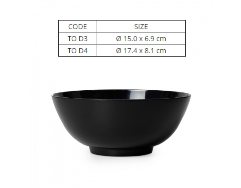 [HCM]Tô Nhựa Melamine Màu Đen