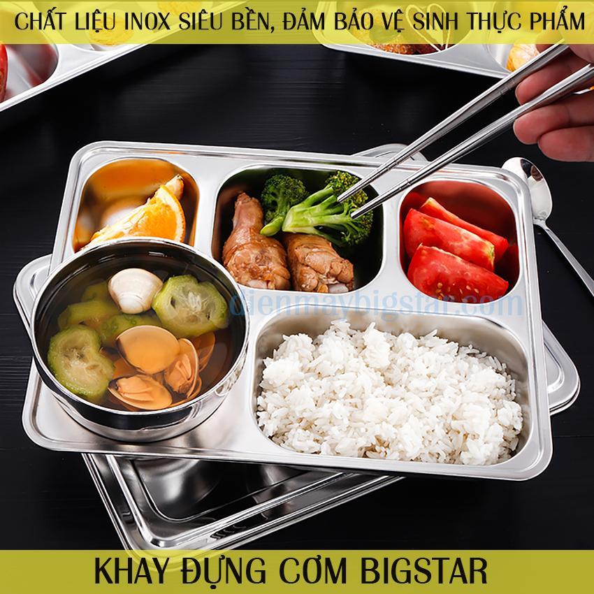 KHAY CƠM INOX 5 NGĂN