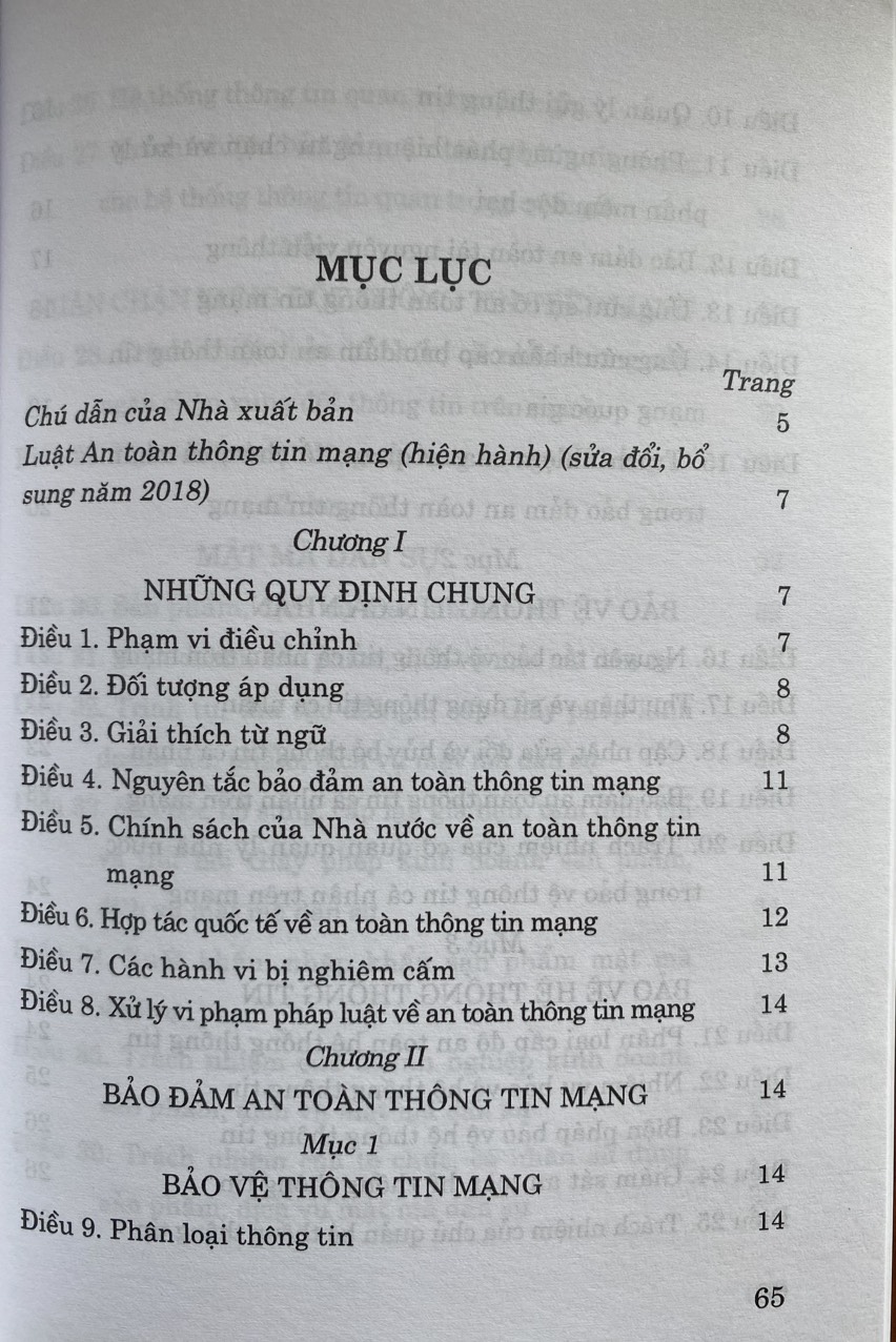 Luật An toàn thông tin mạng (hiện hành) (sửa đổi, bổ sung năm 2018)