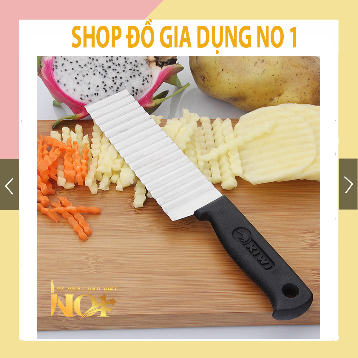 Dao thái rau củ răng cưa lượn sóng