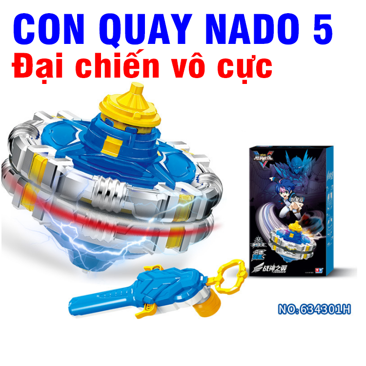 Con quay Nado bằng hợp kim nhựa gồm 2 vòng đại chiến vô cực Infinity Thần Phong Giáp Chiến dòng hợp thể gia tốc