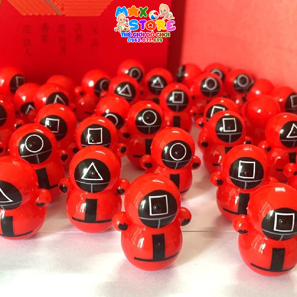 Combo 5 con lật đật mini, lật đật squid game, lật đật doraemon cho bé siêu dễ thương