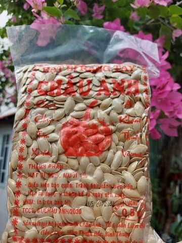 [HCM]Hạt bí ta rang tay Châu Anh 500gr mẩy hạt ăn bùi thơm ngậy, hạt dưa Talahat