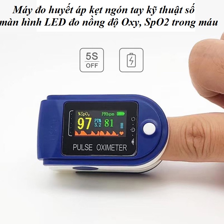 Máy Đo Nồng Độ Oxy Trong Máu Spo2 Và Nhịp Tim