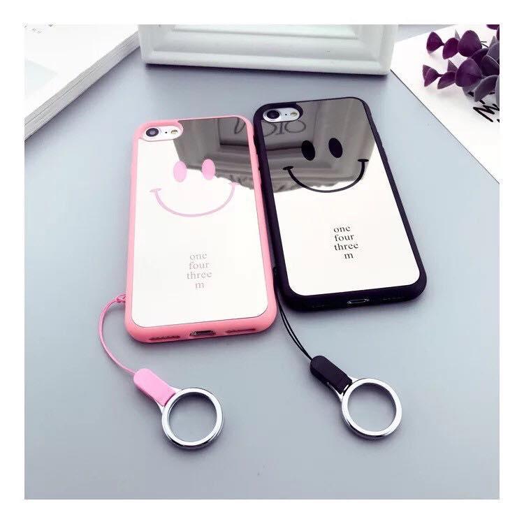 ỐP ĐÔI MẶT CƯỜI TRÁNG GƯƠNG IPHONE