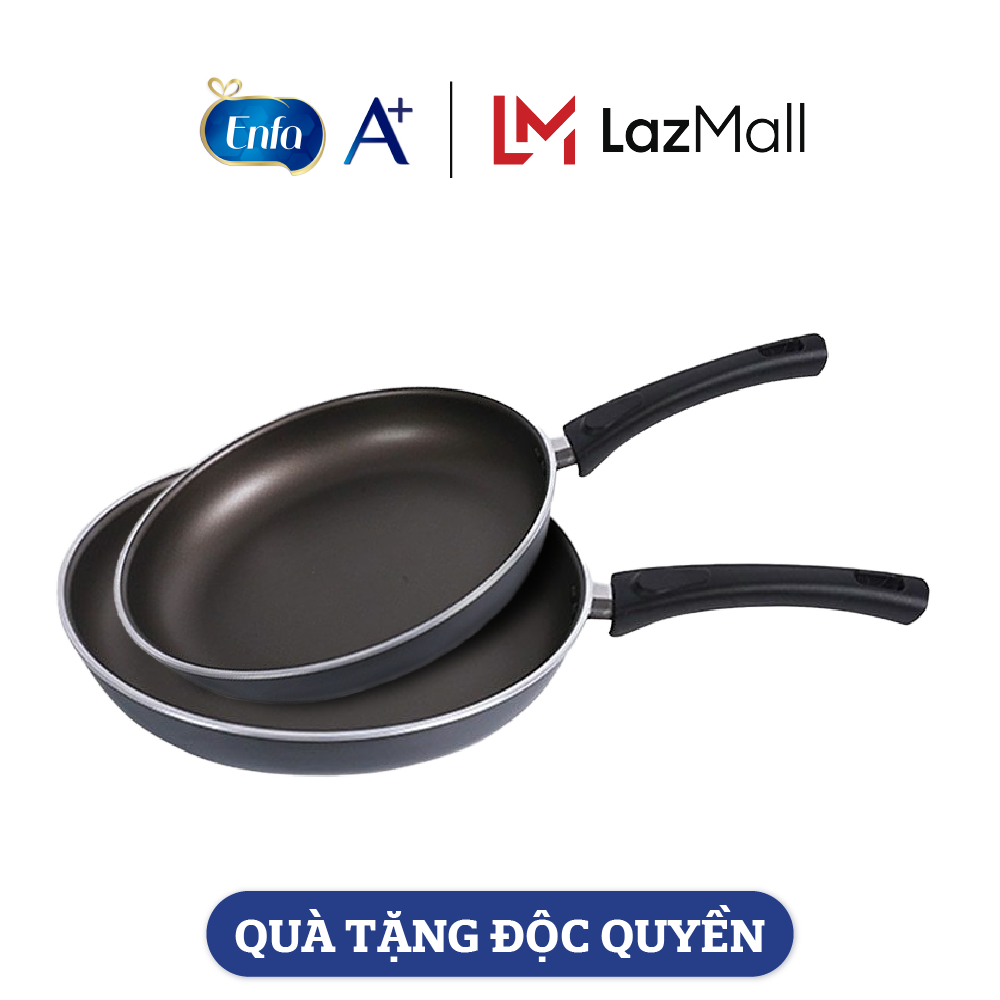 [Quà tặng Enfa] Bộ 2 chảo chống dính Elmich