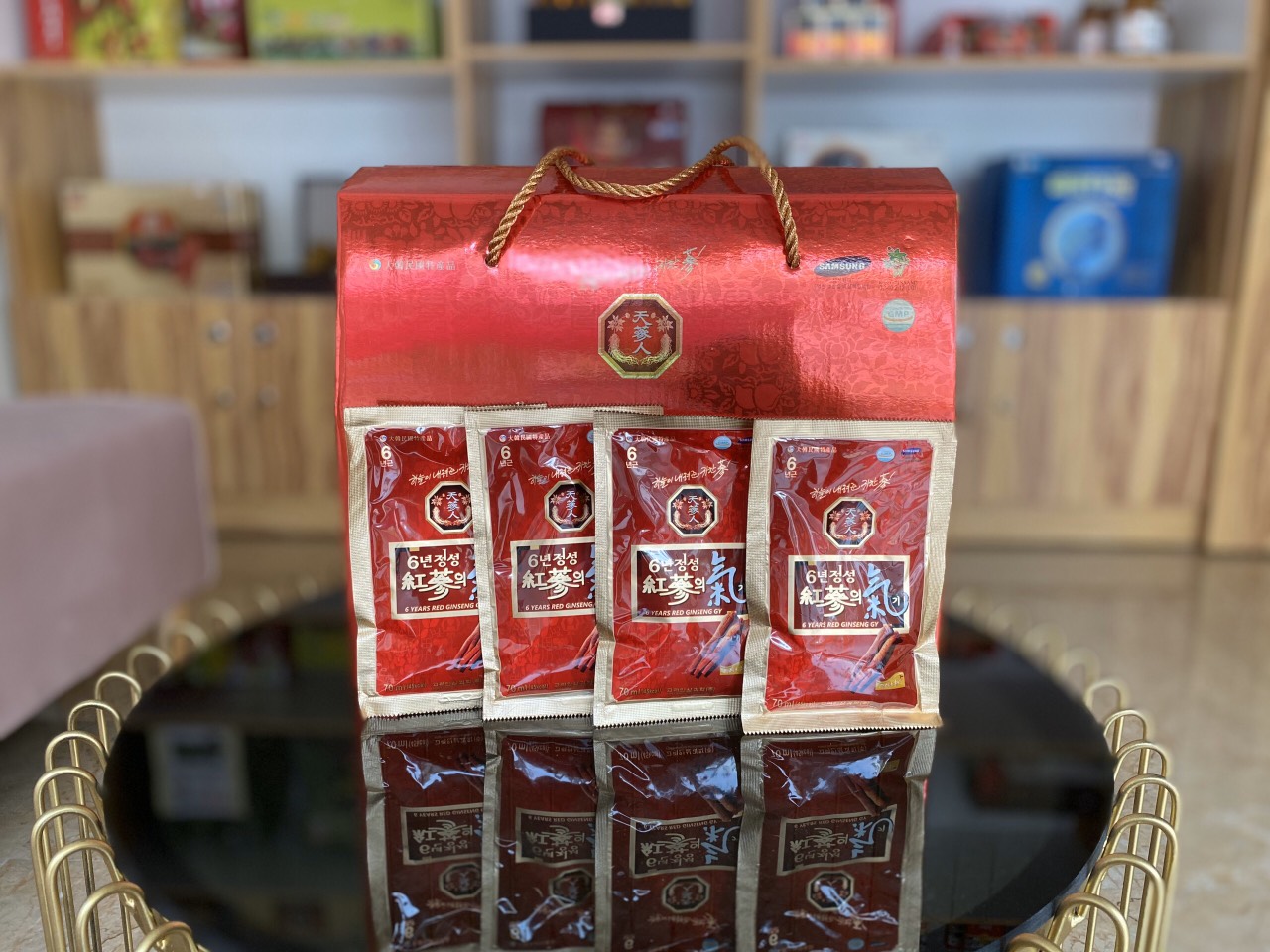 Nước Ép Hồng Sâm Núi 6 năm tuổi tinh chất Cao Cấp Bio 30 gói x 70ml