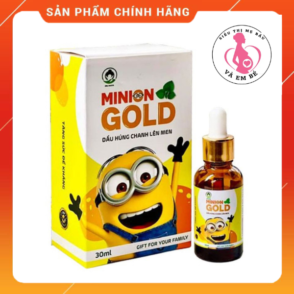 Tinh Dầu Húng Chanh Minon Gold 30ml Chiết Lạnh Tự Nhiên Hỗ Trợ Phòng Ngừa Ho Khàn, Sổ Mũi Cho Trẻ Sơ Sinh Và Trẻ Nhỏ