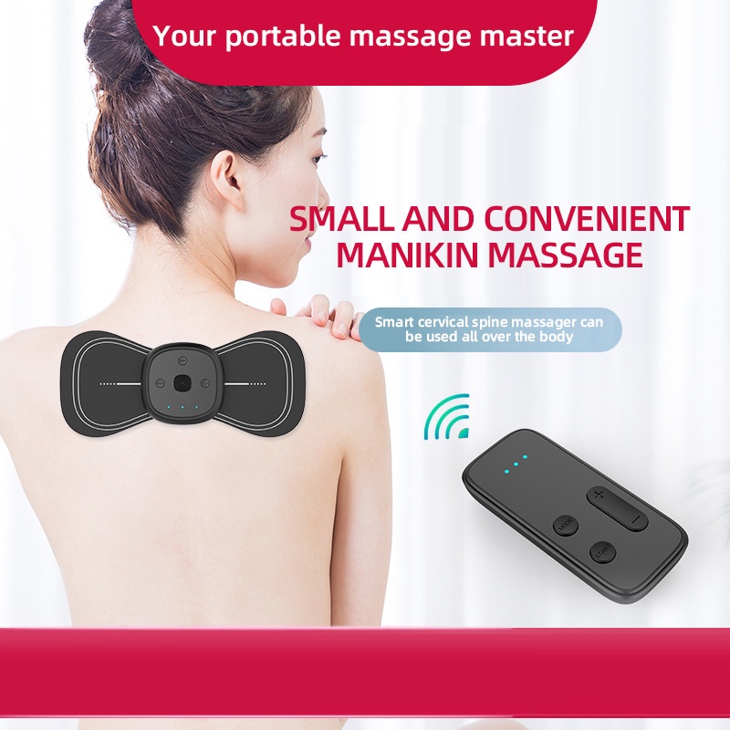Đệm Massage Cổ Vai Gáy, Bắp Tay, Lưng Bằng Sung Điện Giảm Đau Nhức Hiệu Qủa - Miếng Dán Mat xa Toàn Thân 10 Chế Độ
