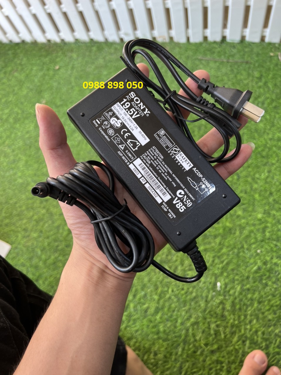 Dây nguồn tivi sony 19.5v 5.2a 100w bảo hành 12 tháng
