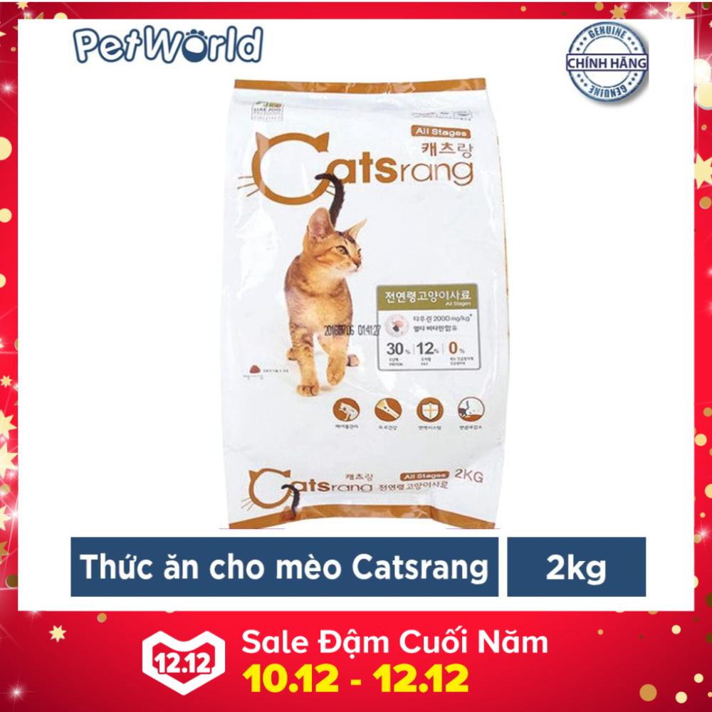 Thức ăn hạt dành cho mèo Catsrang túi 2kg (Nhập khẩu Hàn Quốc)
