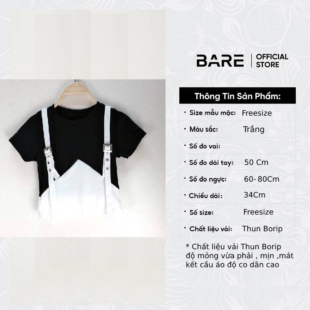 [HCM]Áo croptop ôm phối dây cá tính