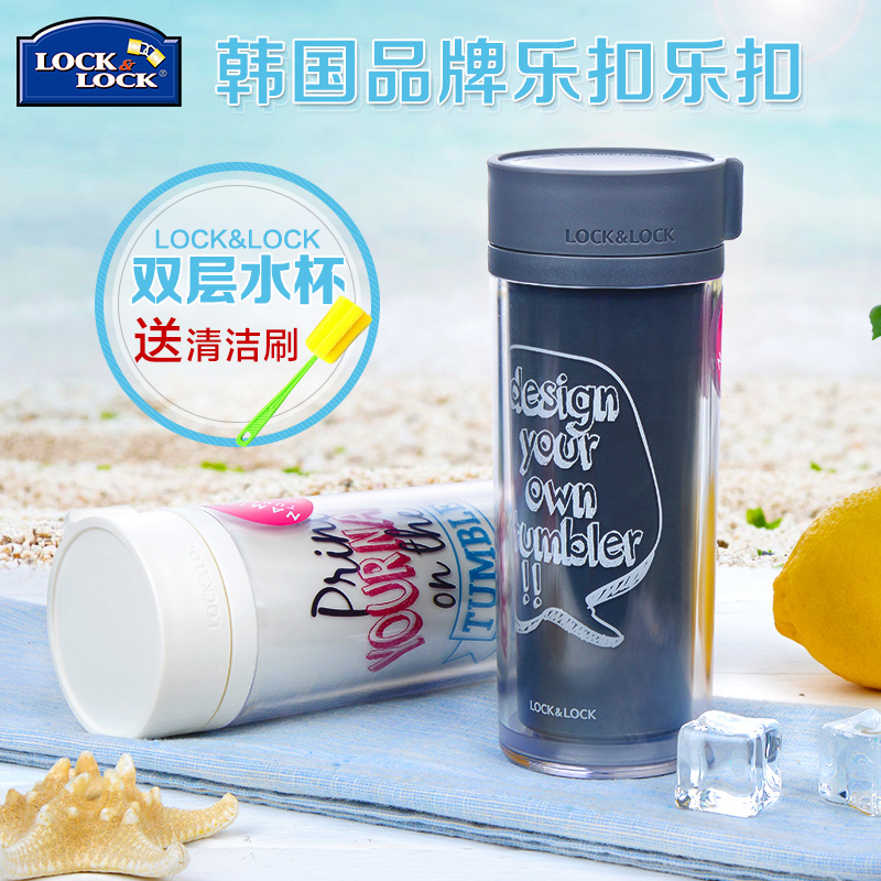 Ly Nước Lock&Lock Naming HAP508W - trắng (300ml)