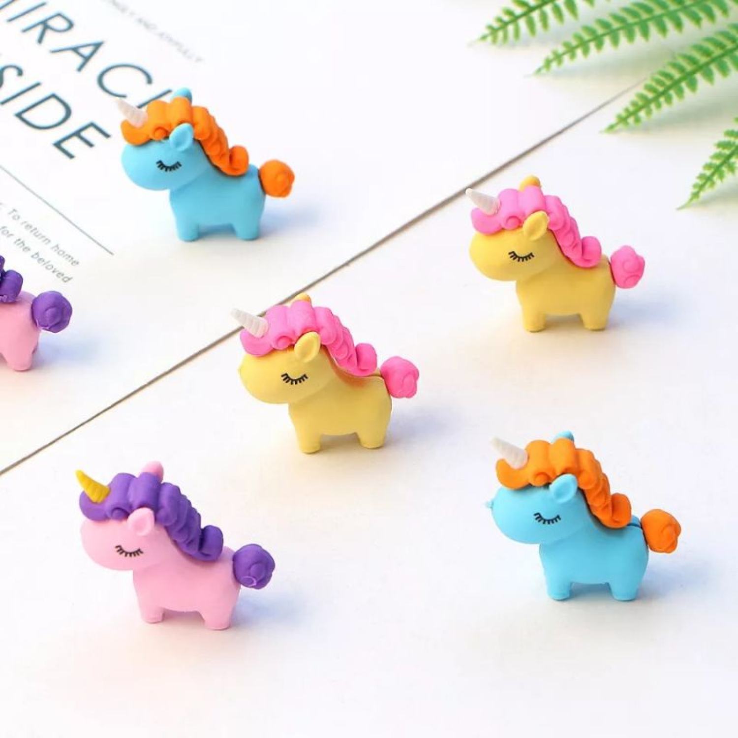 Gôm tẩy bút chì unicorn nhiều màu