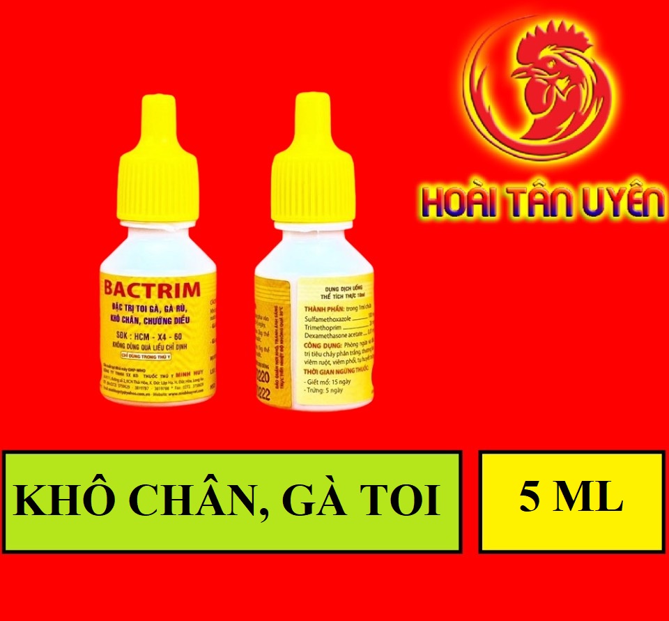 BACTRIM gà rù, gà toi 1 LỌ 5ML