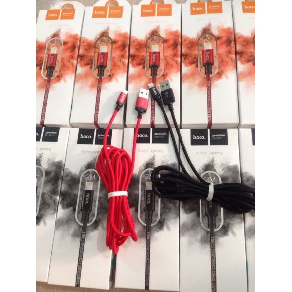 Dây sạc iphone hoco x14 dài 3m 2m 1m - cáp sạc lightning cho ios iphone ipad