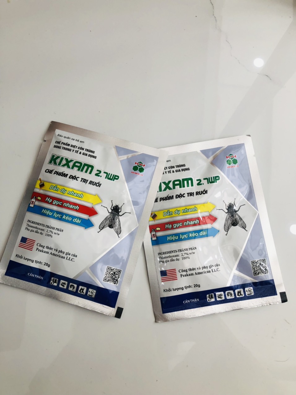 ( Hàng nhập Mỹ) Thuốc diệt ruồi thế hệ mới Kixam 2.7WP _ Gói 20g
