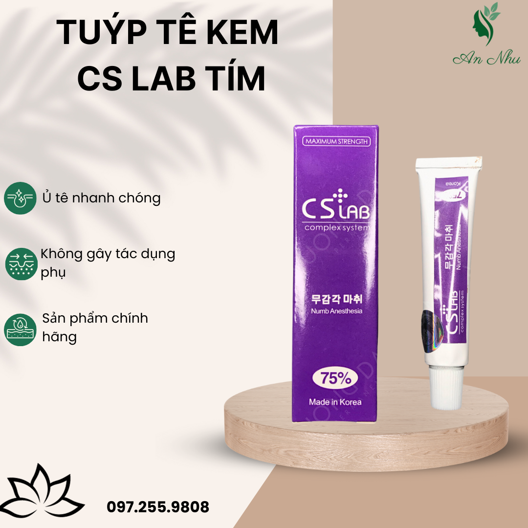 Combo 2 tuýp tê kem cs lab tím