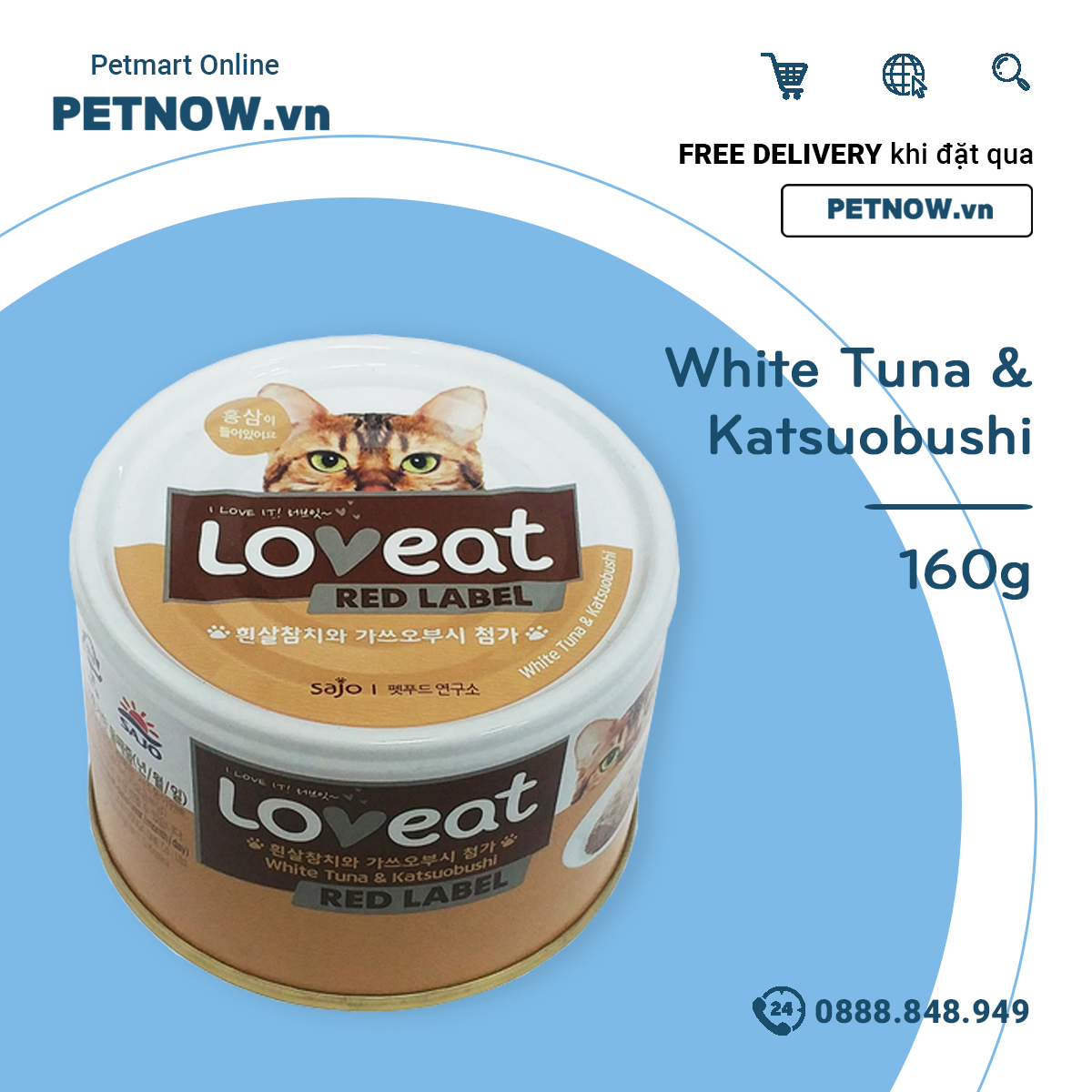 Combo Pate mèo LoveEat 160g Korea - 24 lon