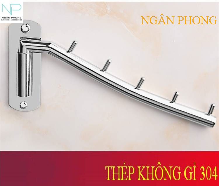 [HCM]MÓC TREO KHÁCH SẠN INOX 304