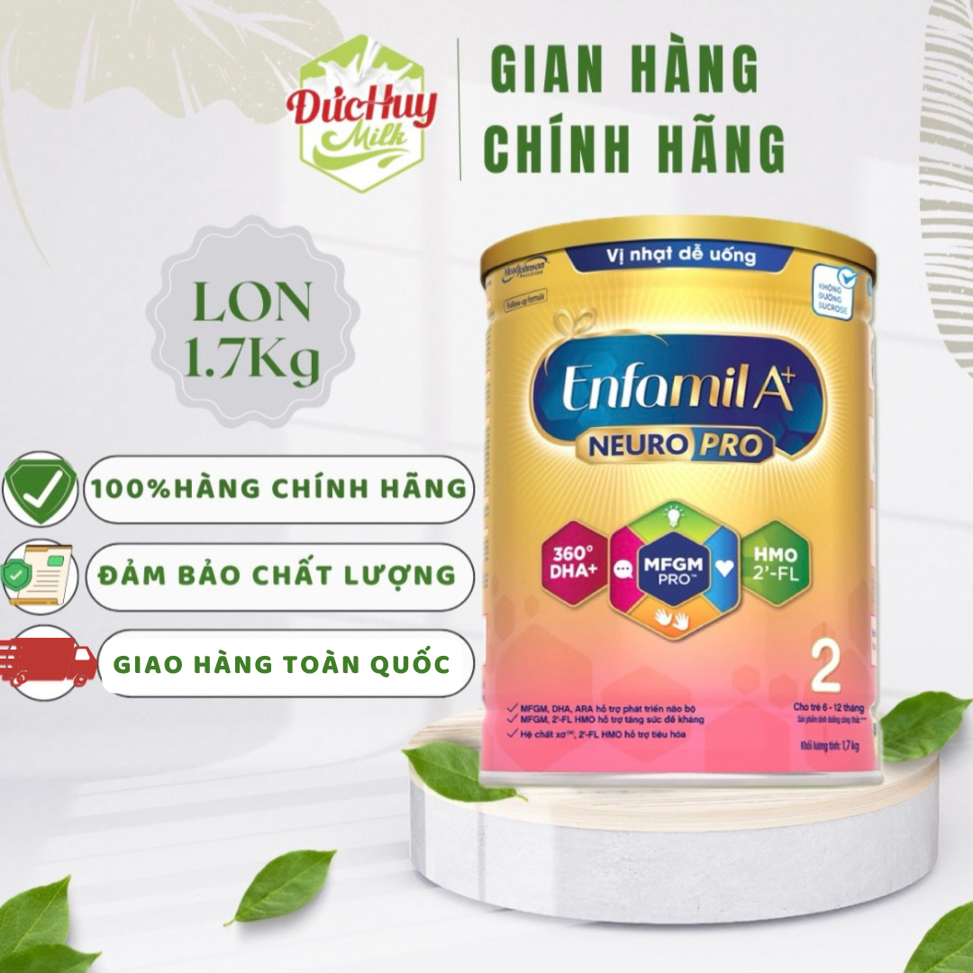 Sữa bột Enfamil A+ NEURO PRO cho bé đủ số 1/2/3/4 (400g_830g_1.7kg)