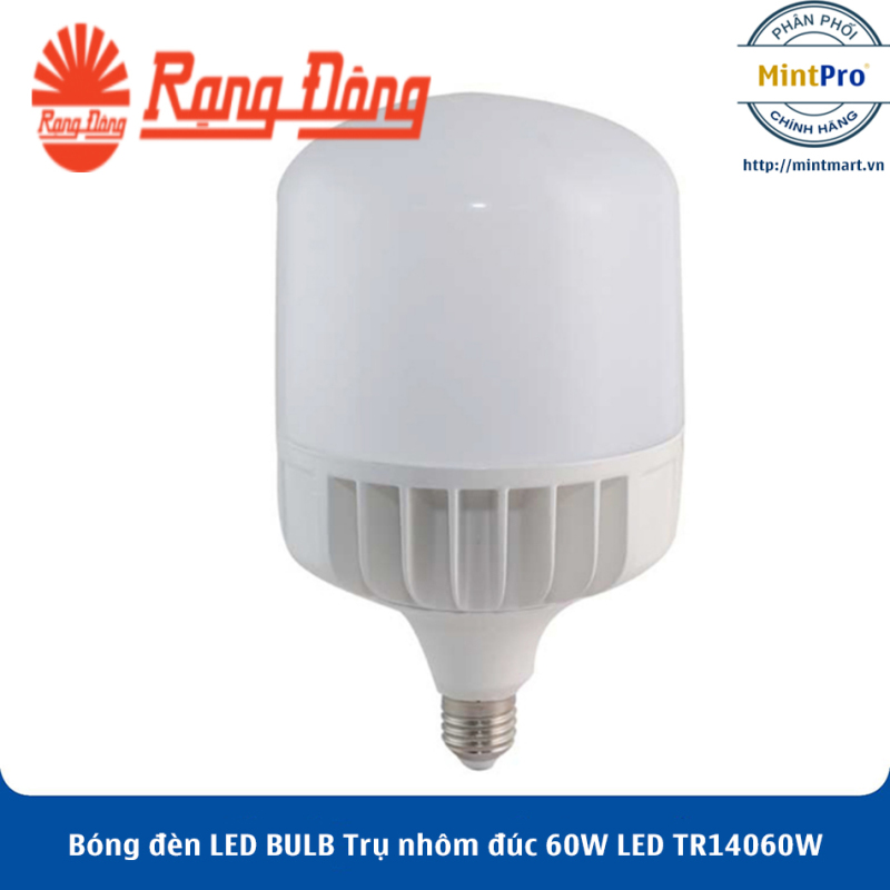 Bóng đèn LED BULB Trụ nhôm đúc 60W LED TR140/60W Rạng Đông - Hàng Chính Hãng
