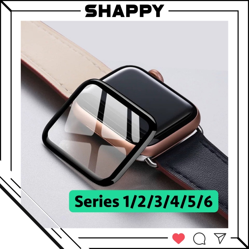 Cường Lực Apple Watch Nano Dẻo Bóng Full Màn Series 1/2/3/4/5/6 Full Size 38/40/42/44MM [Shappy Shop]