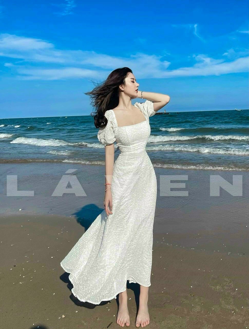 đầm maxi tiểu thư
