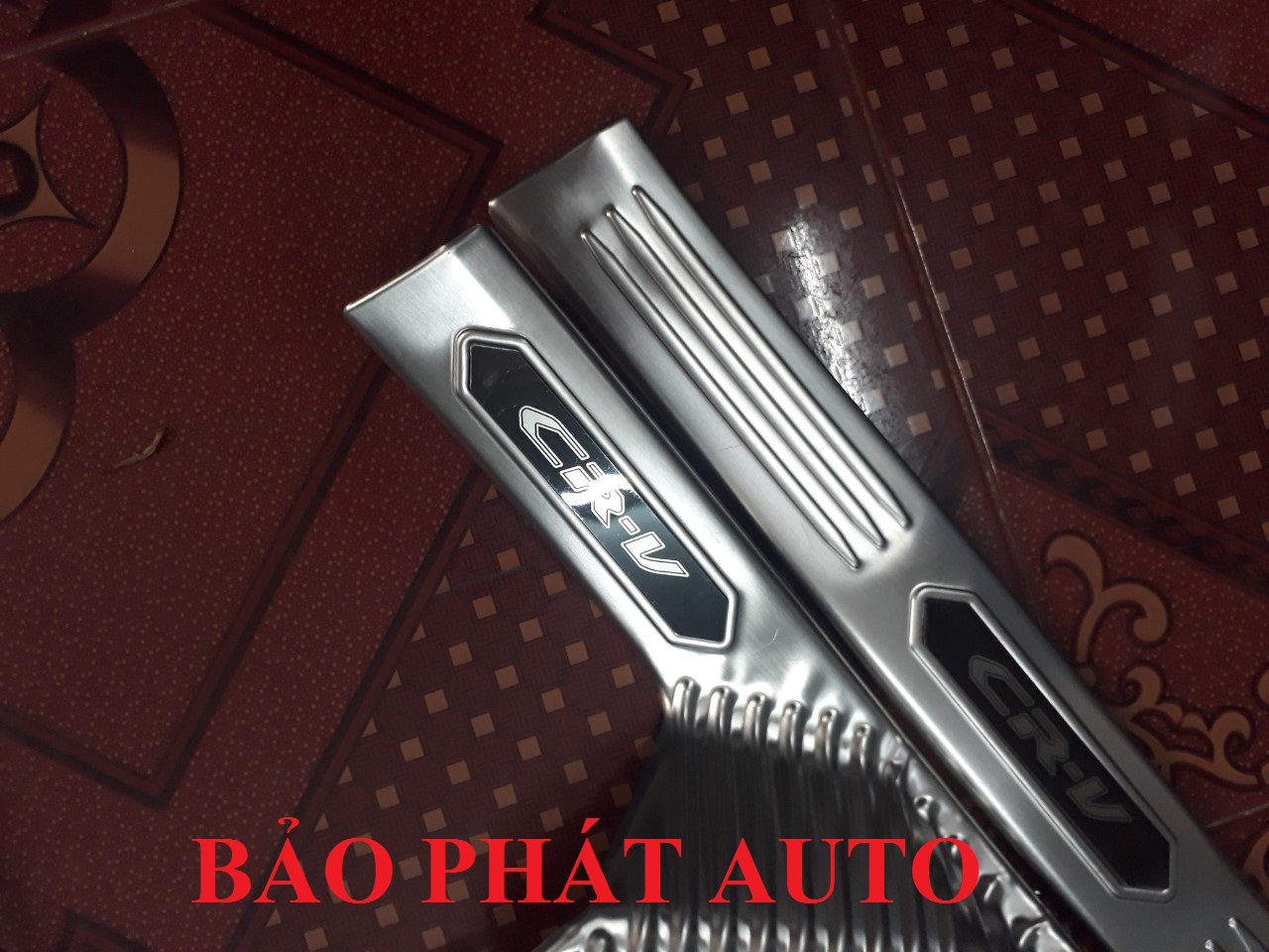 Bộ 8 nẹp bước chân trong + ngoài inox cho xe honda crv form 2017-2020