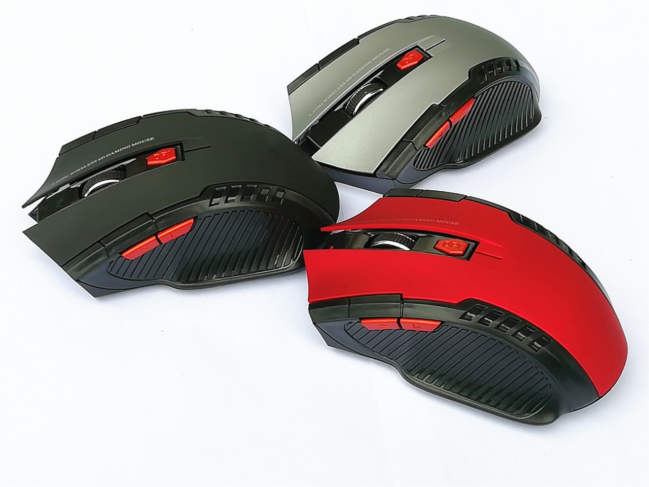 Chuột quang không dây 2.4GHz Wireless 1600DPI 6 nút chuột game không dây đa năng