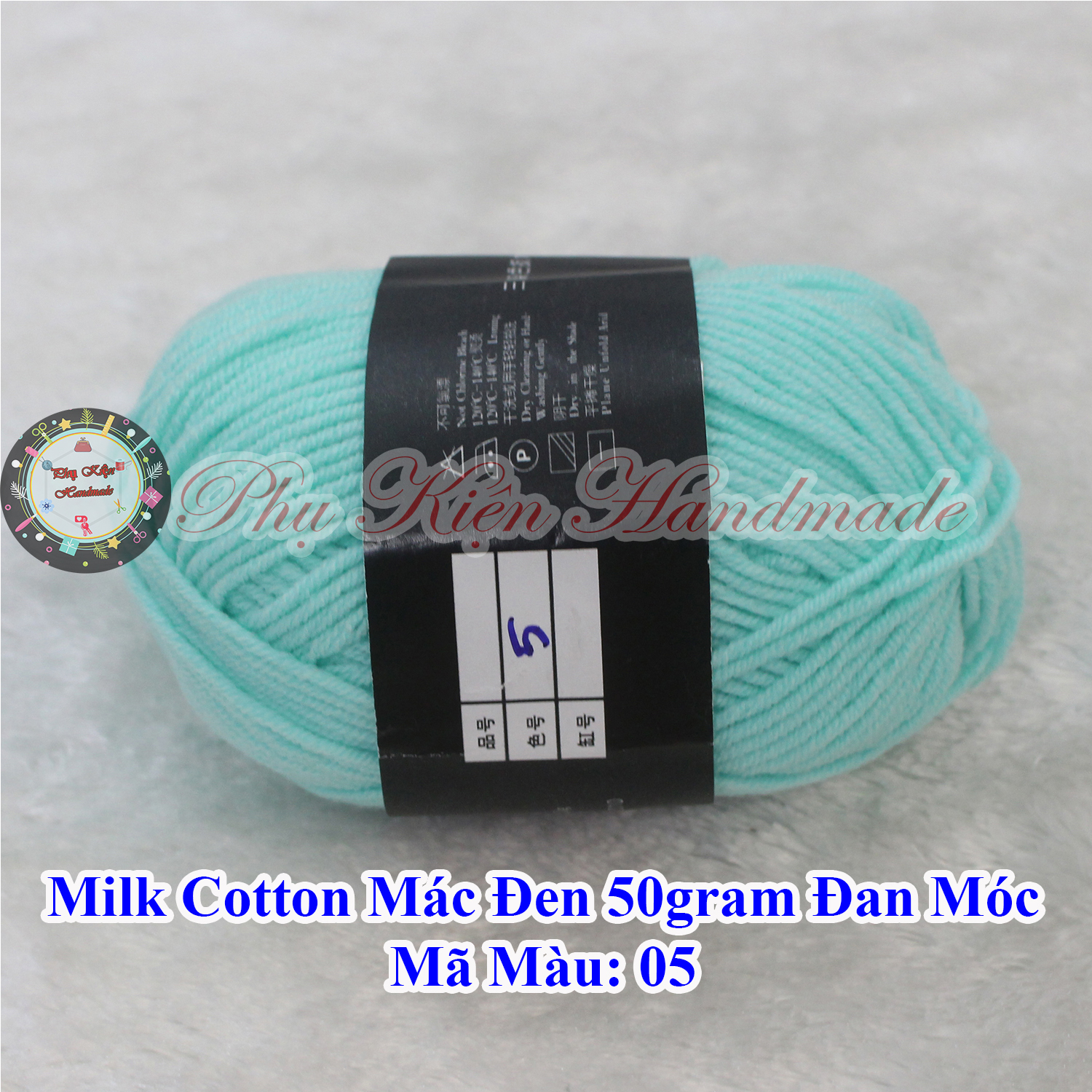 Milk cotton mác đen 50gram đan móc