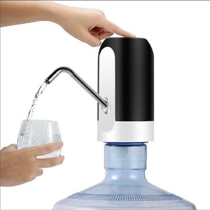 Máy hút nước đóng chai thông minh tự động, siêu tiện dụng, có led siêu đẹp, pin sạc