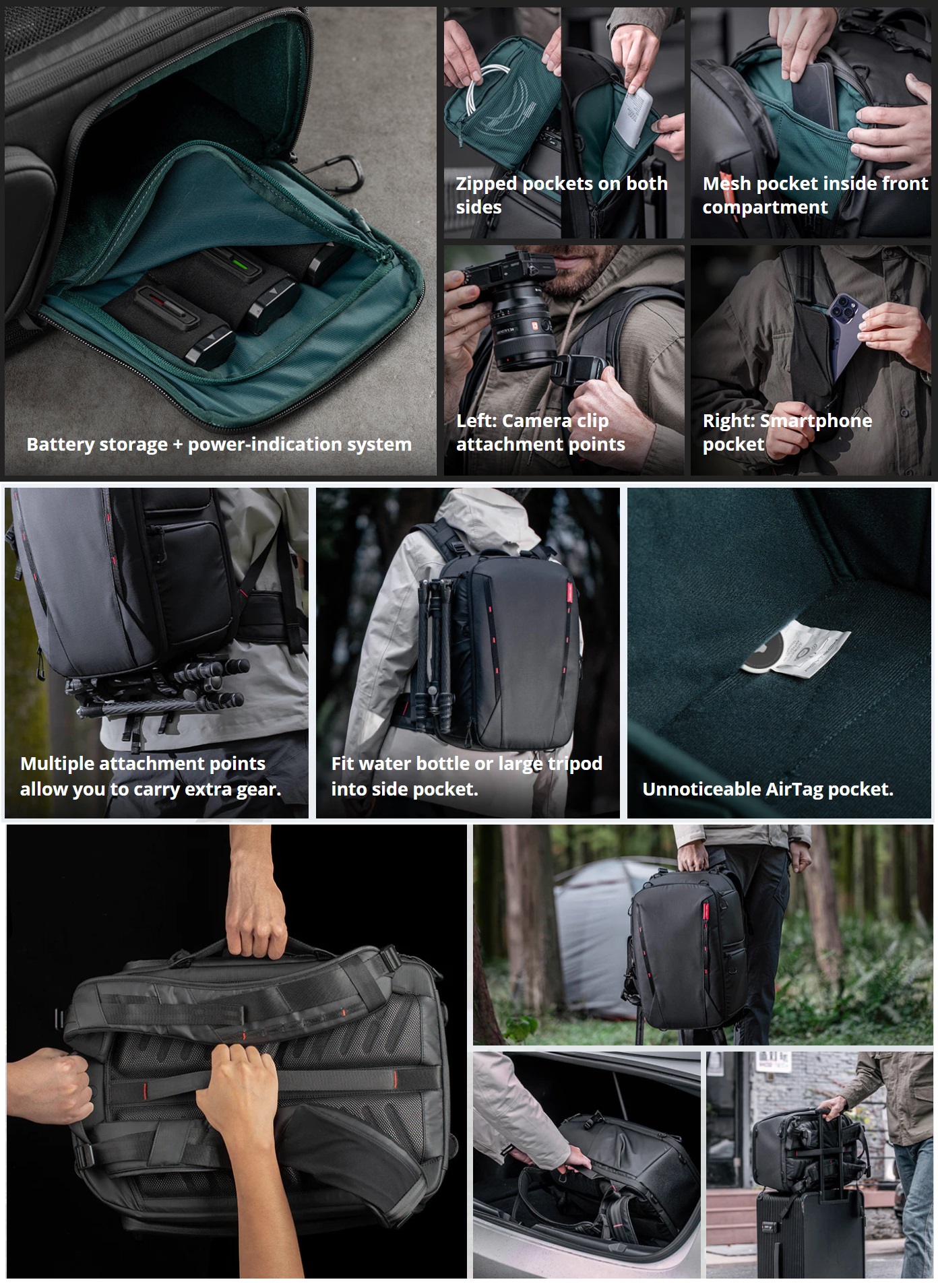 BALO MÁY ẢNH PGYTECH ONEMO 2 35L + TÚI ĐEO CHÉO