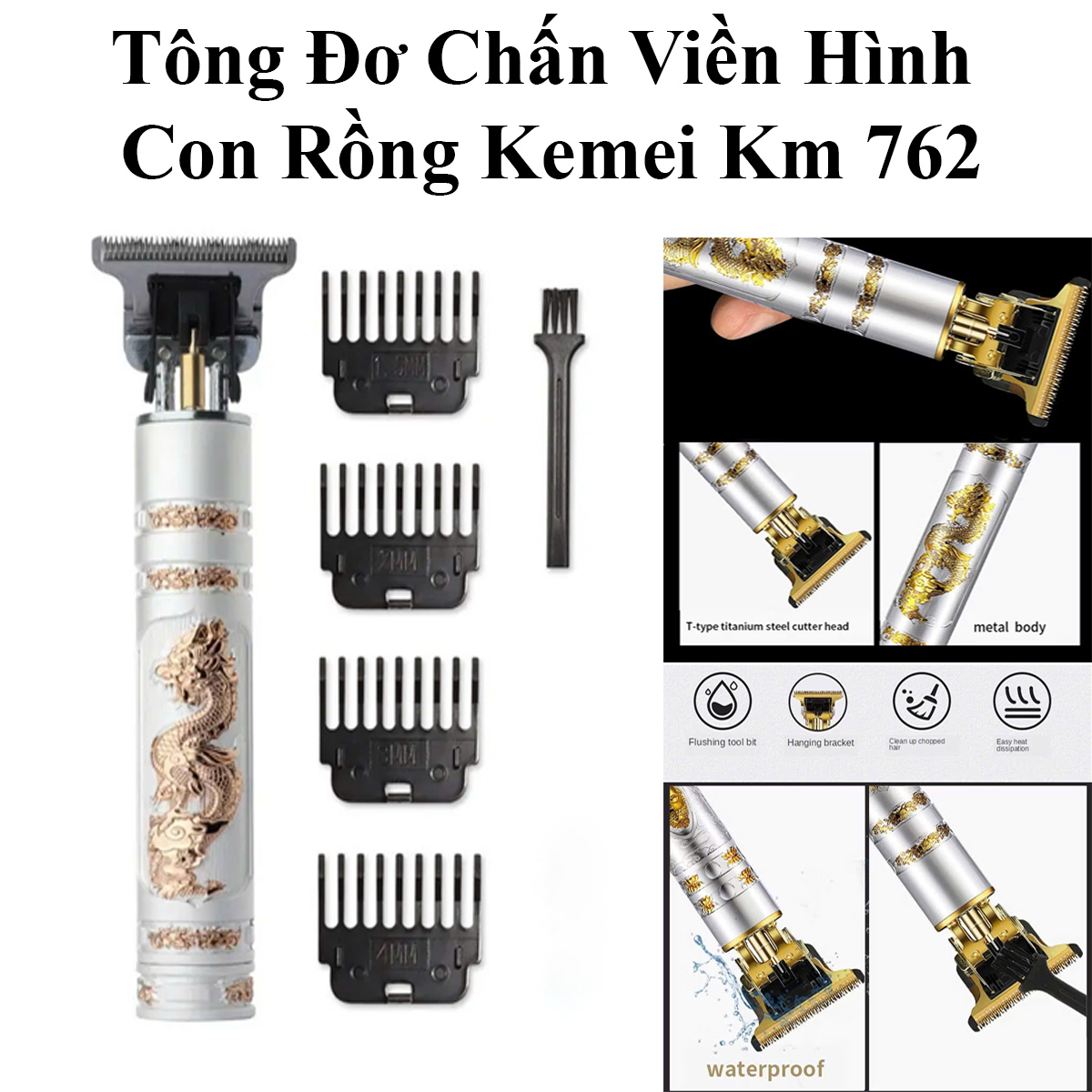 Kemei Km 762 Dragon-Shaped Edge Trimmer