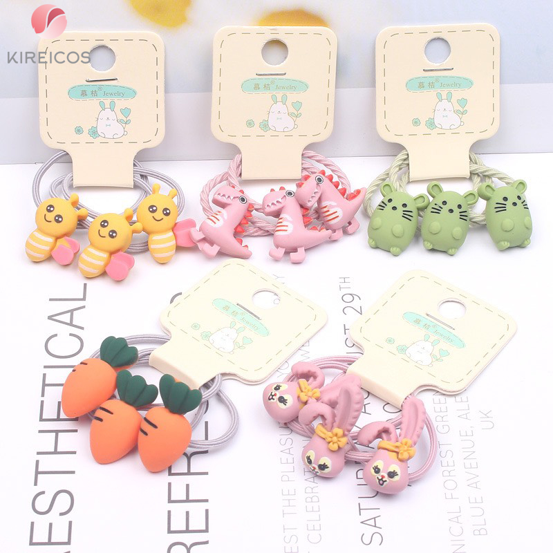[HCM]Set 3 Dây Cột Tóc Thú nhiều Mẫu Cho Bé  B192