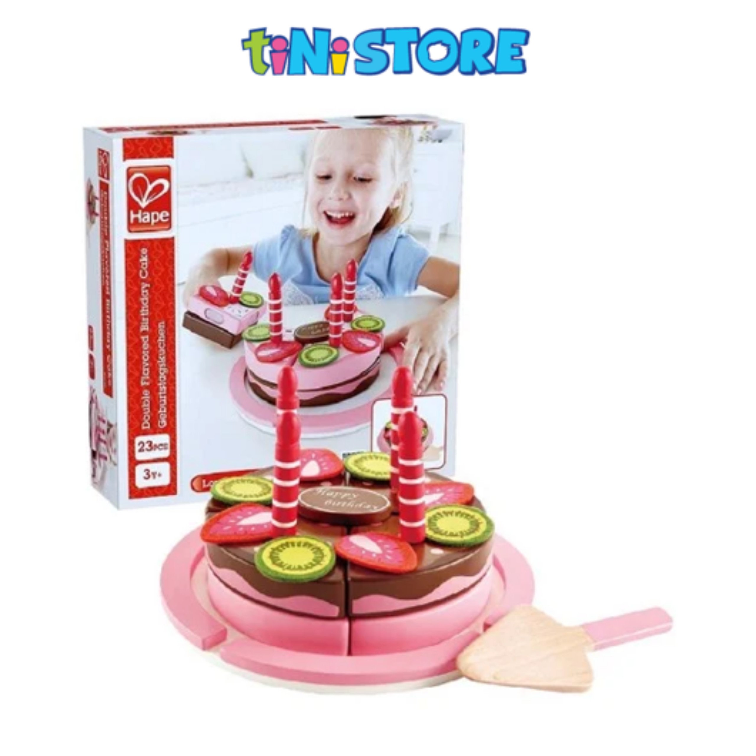 Đồ chơi bánh kem hồng HAPE