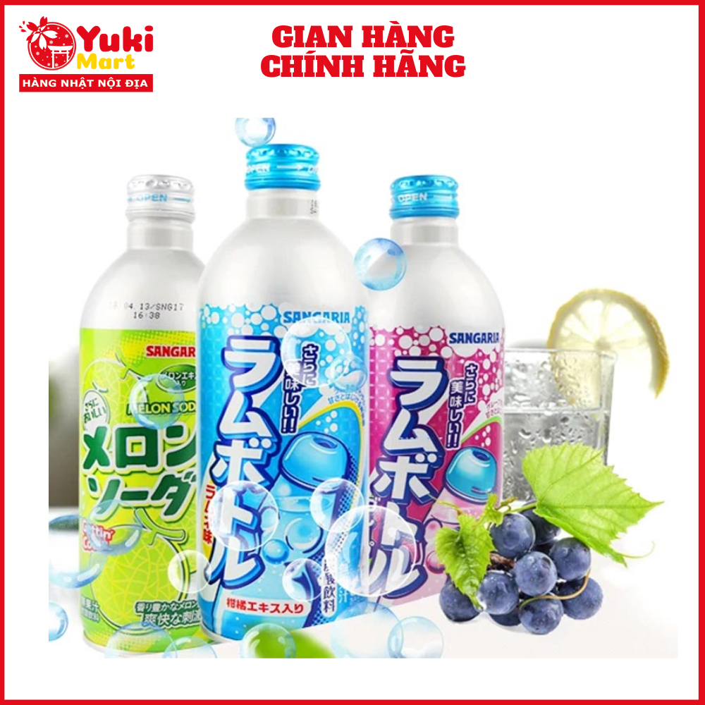 Nước Soda có ga Sangaria Nhật Bản 500ml
