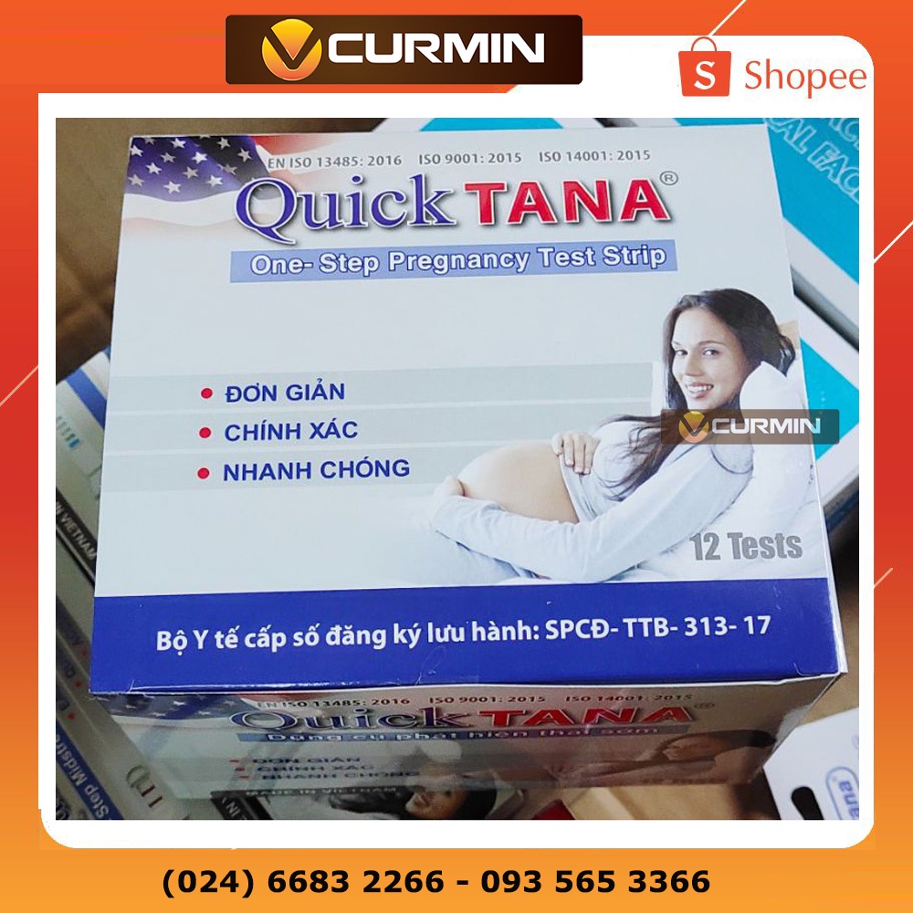 Que Thử Thai Quickseven, Quicktana 1 Hộp 1 Que