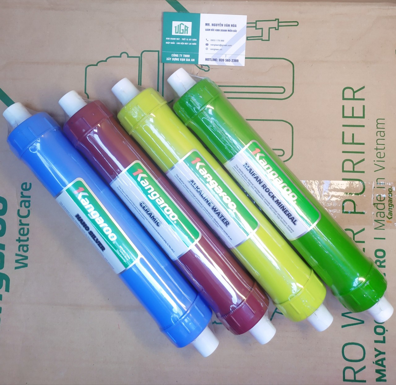Lõi lọc nước kangaroo 1 2 3 4 5 6 7 8 9 - full bộ lọc 9 cấp kangaroo chính hãng