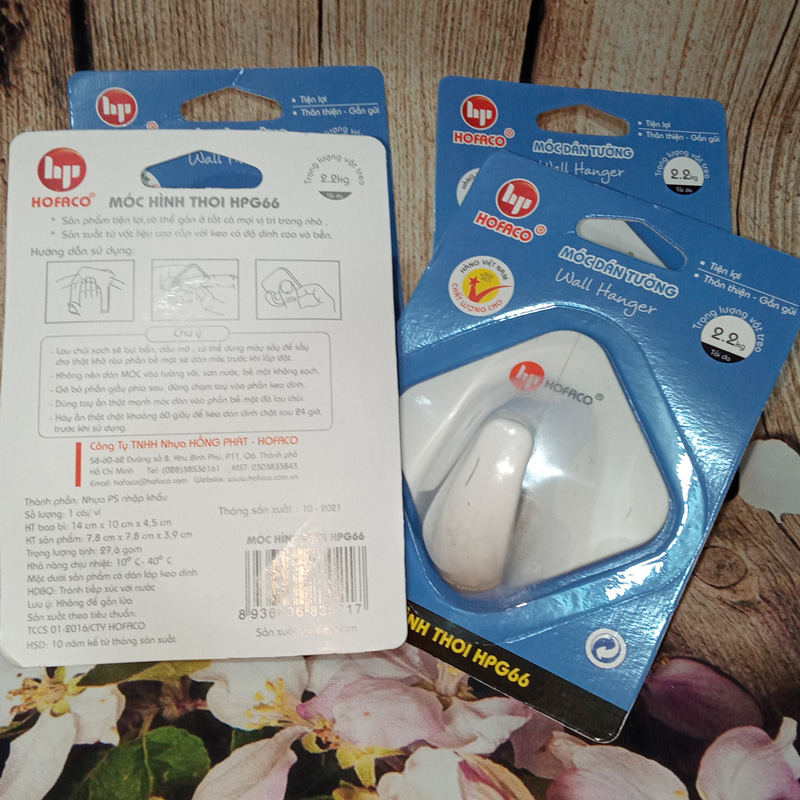 [HCM]Móc Dán Tường Hình Thoi Hofaco