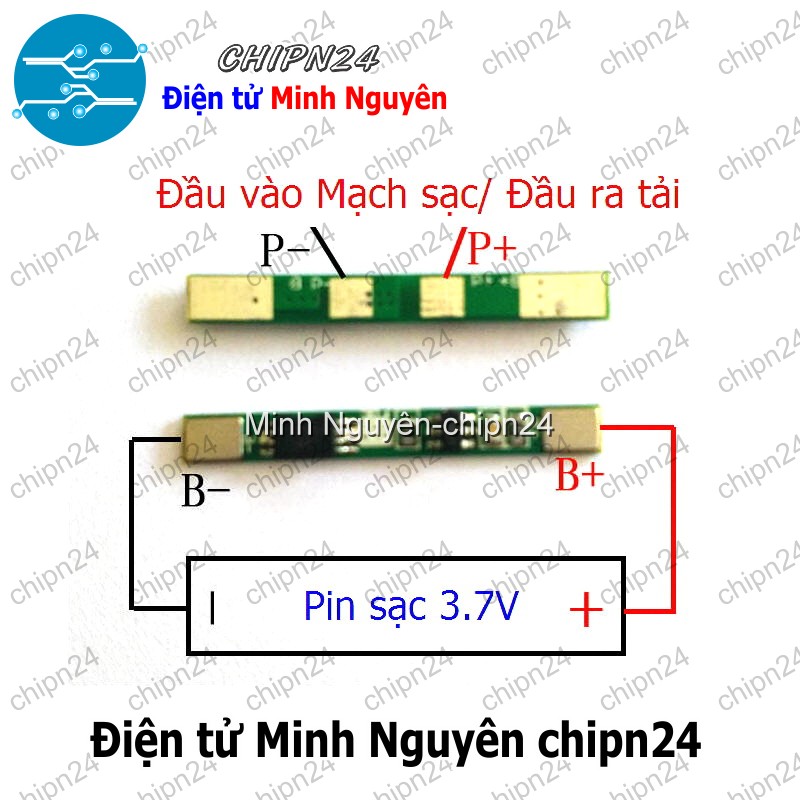 [1 cái] (F21.1) Mạch sạc bảo vệ pin 18650 1 cell 3A - HH001507