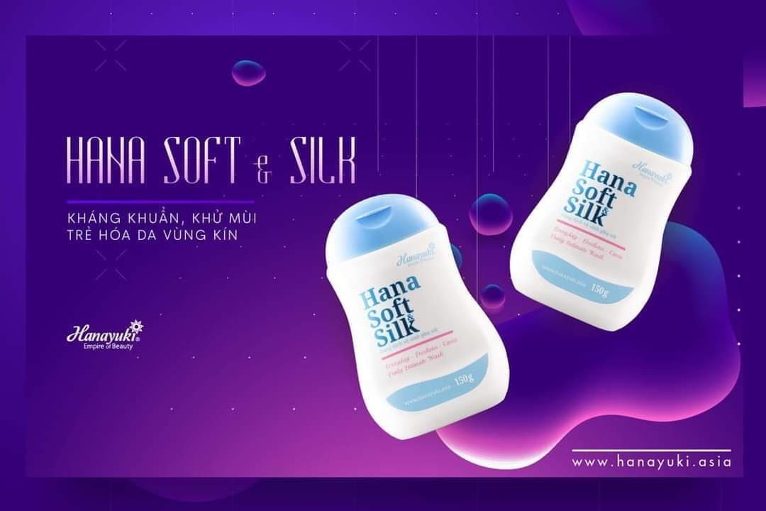 [100% Chính Hãng] dung dịch vệ sinh hanayuki vb soft silk màu hồng