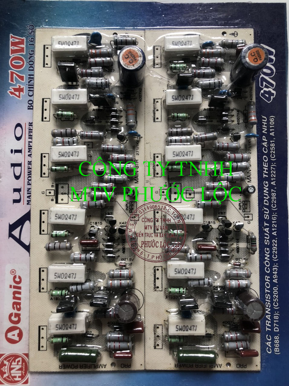 MẠCH CÔNG SUẤT AMPLY 12 SÒ 470W
